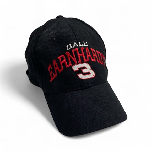 NEW Vintage Dale Earnhardt #3 Hat Black Strapback Adjustable Chase Nascar Cap - Picture 1 of 9